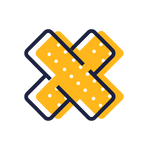 An icon representing a bandage.