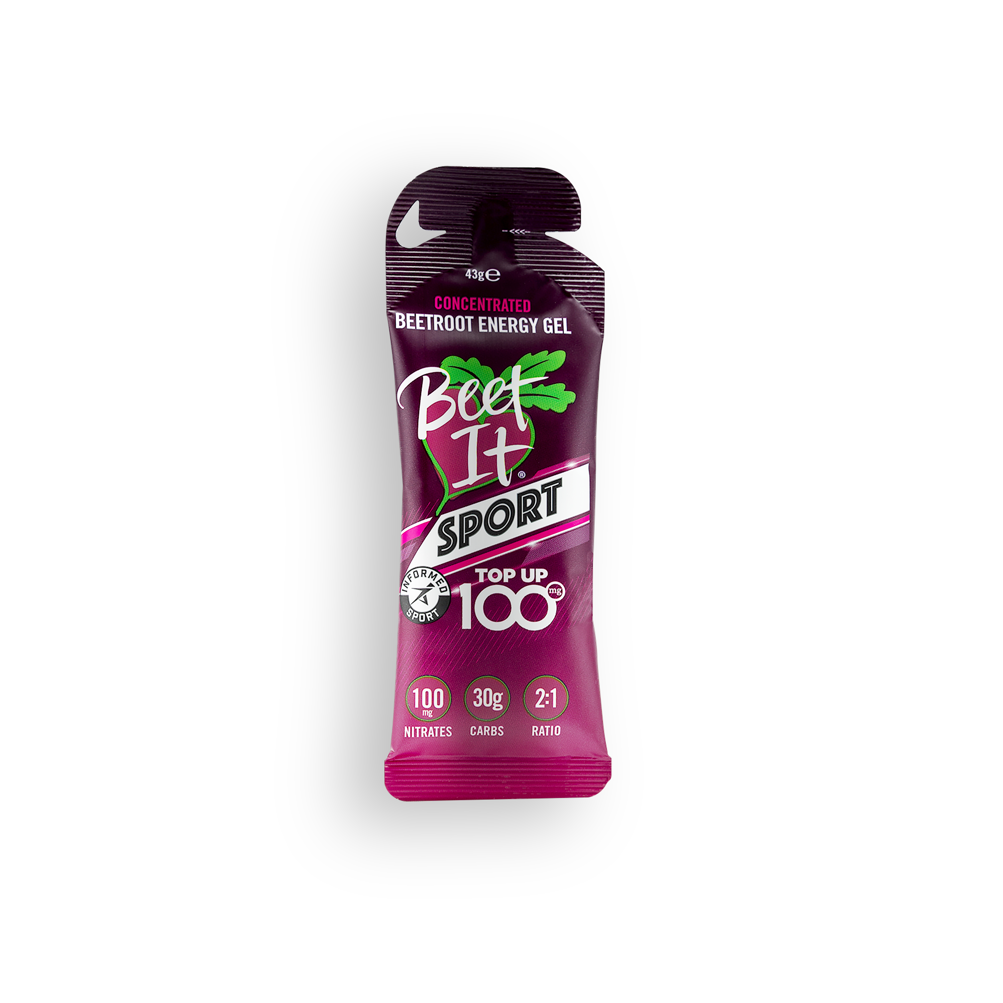 Beet It Sport Top Up 100 - Single Energy Gel | Official Canadian