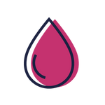 An icon representing a drop of blood.