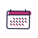 An icon representing a calendar.