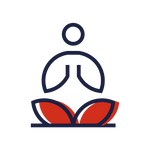An icon representing meditation.
