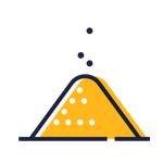 An icon representing a pile of powder.