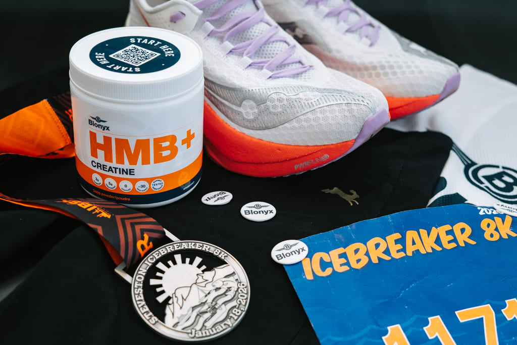Blonyx HMB+ Creatine with a Runner's Race Kit