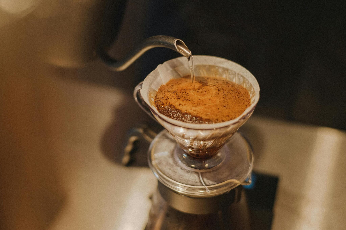 V60 pour over coffee in progress