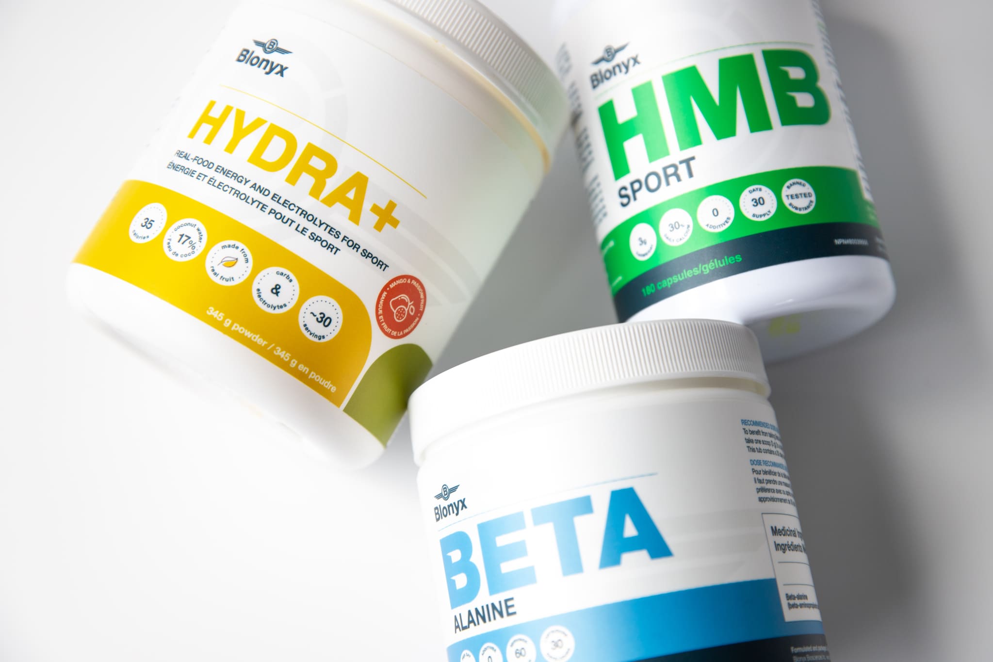 Blonyx Hydra+, HMB Sport, and Beta Alanine