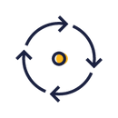 Circular cycle icon