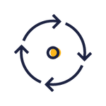 Circular cycle icon