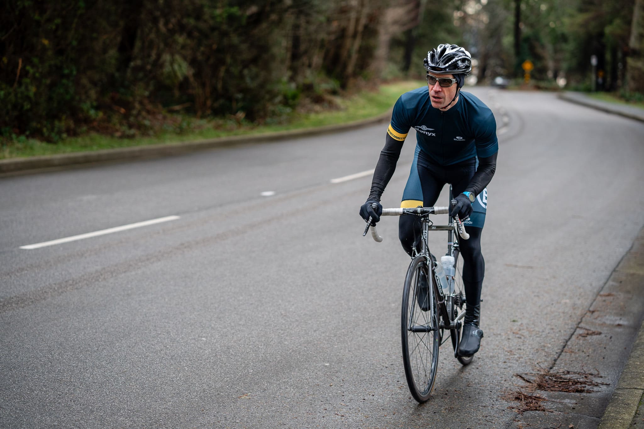 Road Cyclist in Blonyx Kit 