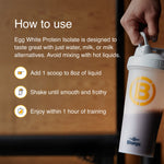 How to use Blonyx Egg White Protein Isolate protein powder for post-workout recovery and muscle support