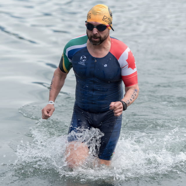 Graham Wood training and competing