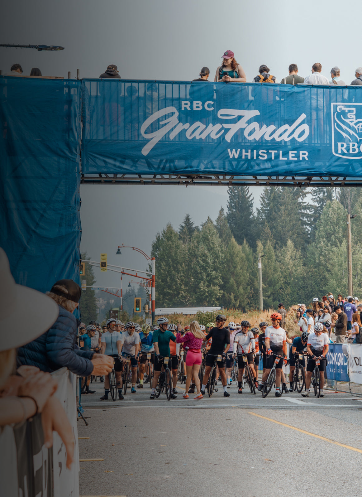 Start line of RBC GranFondo Whistler