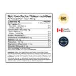 Blonyx Hydra+ nutrition facts and cerificaitons.