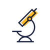 An icon representing a microscope.