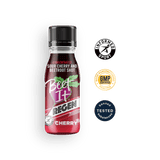 Beet It Regen Cherry+ tart cherry recovery shot with Informed Sport certification, GMP manufacturing standards, and banned substance testing.