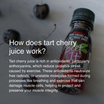 Beet It Regen Cherry+ tart cherry and beetroot recovery shot with tart cherries illustrating antioxidant support for exercise recovery and muscle protection.