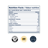 Beet It Sport Top Up 100 nutrition facts with Informed Sport certification, GMP manufacturing standards, and banned substance testing.